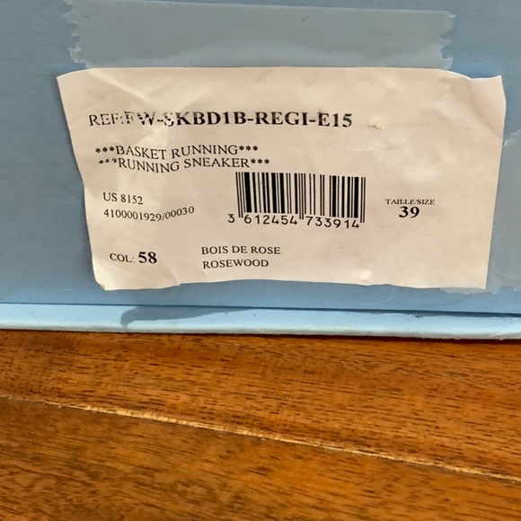 Lanvin Sneakers pink red silver python exotic lambskin lace up 39 us 9 Rose NWT - Picture 14 of 16